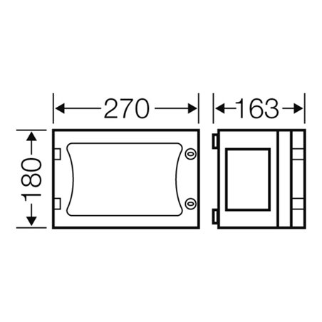 Hensel Leergehäuse EB-Mass216x126x136mm FP 0120