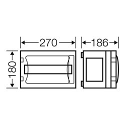 Hensel Automatengehäuse 12TE FP 1101