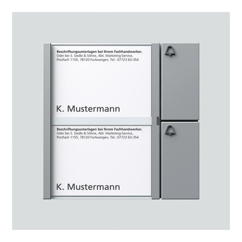 Siedle&Söhne Bus-Tasten-Modul si/met BTM 650-02 SM