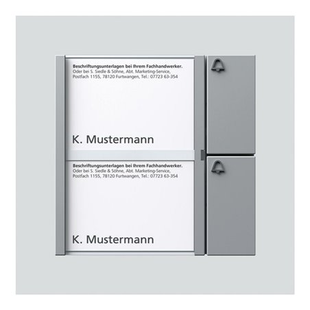 Siedle&Söhne Bus-Tasten-Modul si/met BTM 650-02 SM