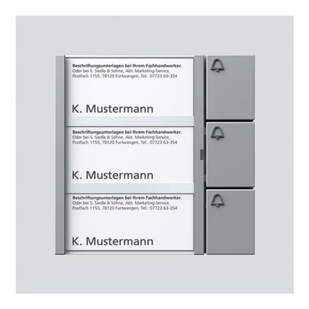 Siedle&Söhne Bus-Tasten-Modul si/met BTM 650-03 SM