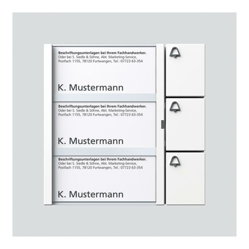 Siedle&Söhne Bus-Tasten-Modul weiss BTM 650-03 W