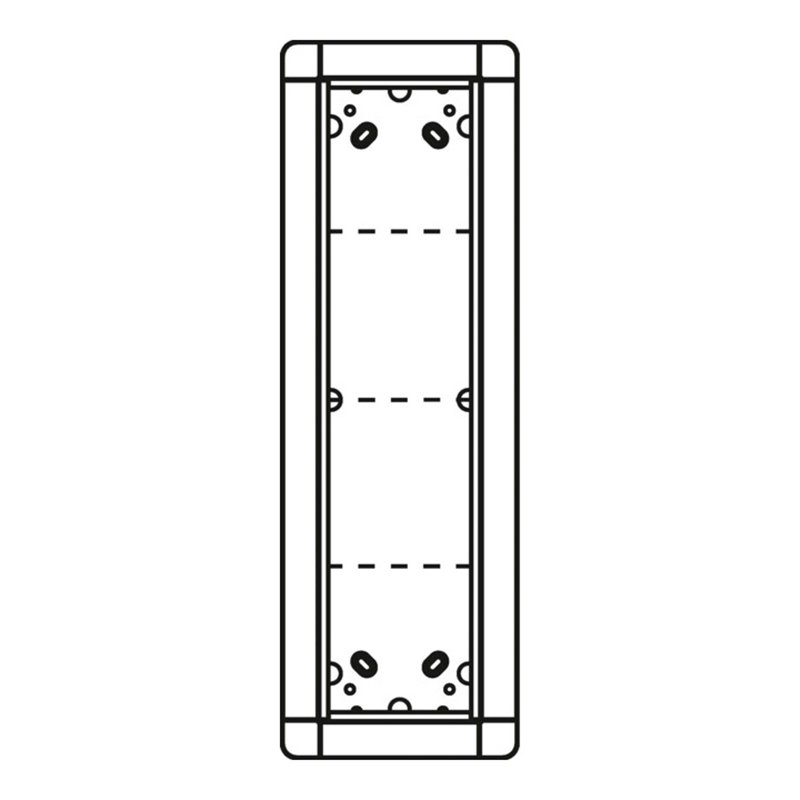 Ritto Portier UP-Rahmen si 4-fach, 141x431mm 1881420