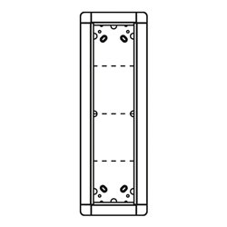 Ritto Portier UP-Rahmen ws 4-fach, 141x431mm 1881470