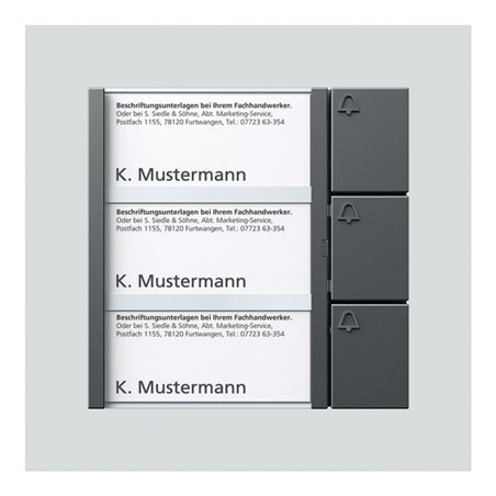 Siedle&Söhne Bus-Tasten-Modul dgr/gli BTM 650-03 DG