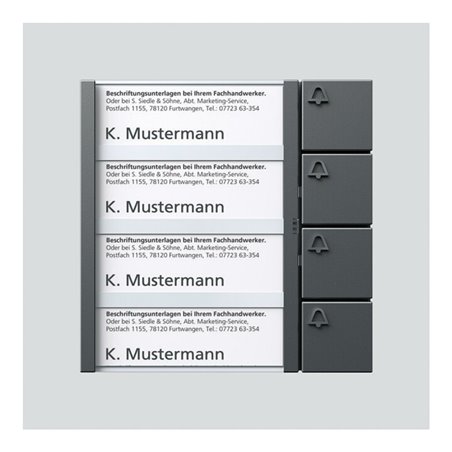 Siedle&Söhne Bus-Tasten-Modul dgr/gli BTM 650-04 DG