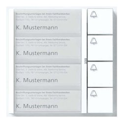 Siedle&Söhne Bus-Tasten-Modul dgr/gli BTM 650-04 DG