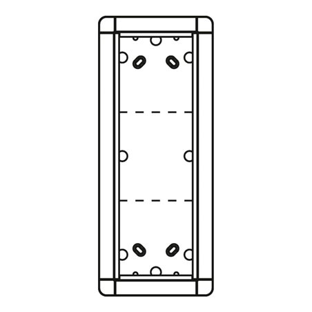 Ritto Portier AP-Rahmen ws 3-fach, 133x326mm 1883370