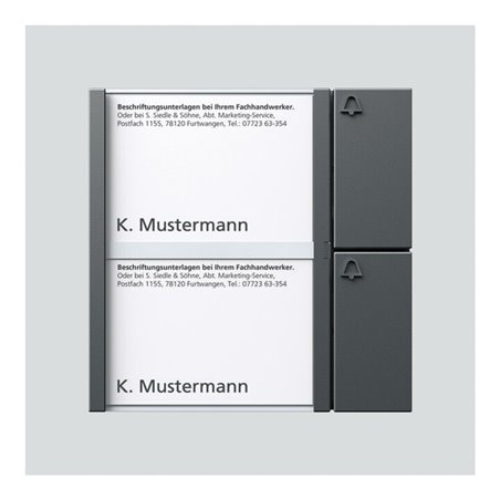 Siedle&Söhne Tasten-Modul dgr/gli TM 612-2 DG