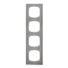 Merten Decor-Rahmen 4-fach Edelstahl/aluminium MEG4040-3646
