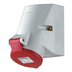 Mennekes Wanddose TwinCONTACT 16A,5p,6h,400V,IP44 3331