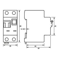 Doepke FI/LS-Kombination DRCBO3 B16/0,03/1N-A