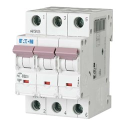 Eaton LS-Schalter m.Beschrift. C 32A, 3p PXL-C32/3