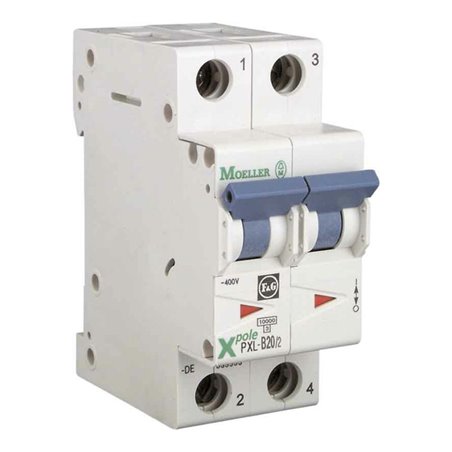 Eaton LS-Schalter m.Beschrift. B 6A, 2p PXL-B6/2