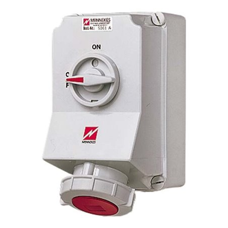 Mennekes Wanddose DUO 63A,5p,6h,400V,IP67 5113A