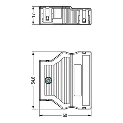 WAGO GmbH& Co. KG Zugentlastungsgehäuse 9-13mm,5pol. sw 770-505