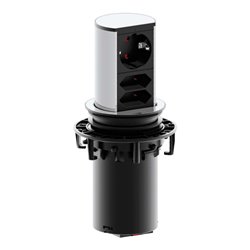 Bachmann Steckdoseneinheit 1xSchutzk., 2xEuro 928.003