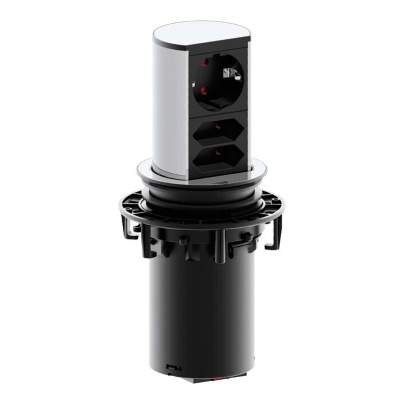 Bachmann Steckdoseneinheit 1xSchutzk., 2xEuro 928.003