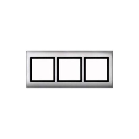 Merten Rahmen 3f.alu waage/senkrecht 400360