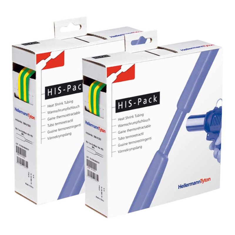 HellermannTyton Schrumpfschlauch D 19,1/9,5 gn/ge HIS-3/4-POX-GNYE 5m
