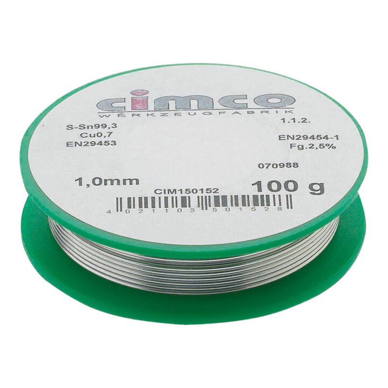 Cimco Elektroniklot bleifrei 1,0mm/250g 150154