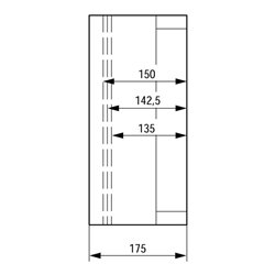 Eaton Einzelgehäuse m.metr.-Vorprägungen CI44E-150