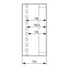 Eaton Einzelgehäuse m.metr.-Vorprägungen CI44E-150