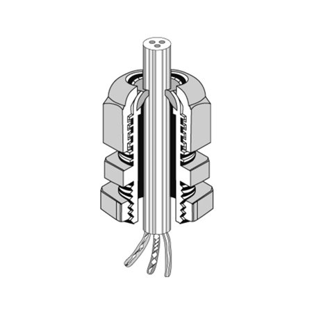 Hensel Anbaustutzen IP65 M 63x1,5 AKM 63