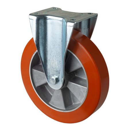 BS Rollen Schwerlastrolle, Guss-Polyurethanrad, Aluminiumfelge