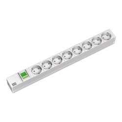 Bachmann 19Zoll Steckdosenleiste 8f 1HE 8xSchutz.1xScha. 333.400