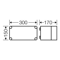 Hensel Leergehäuse 275x125x146mm Mi 0100
