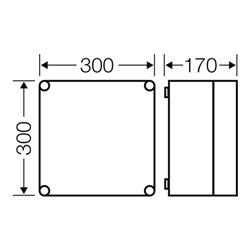 Hensel Leergehäuse 275x275x146mm Mi 0201