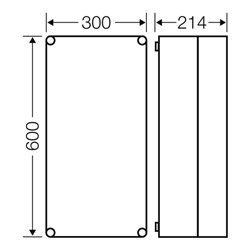 Hensel Leergehäuse 275x575x191mm Mi 0411