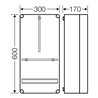 Hensel Zählergehäuse 300x600x170mm T146 Mi 2400