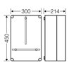 Hensel Zählergehäuse 300x450x214mm T190 Mi 2310