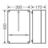 Hensel Zählergehäuse 300x450x170mm T146 Mi 2300