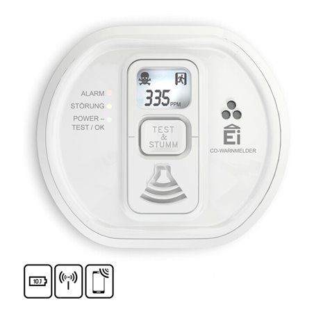 Ei Electronics Kohlenmonoxidwarnmelder 10-Jahres Batt.Funk+ Ei208iDW-3XD
