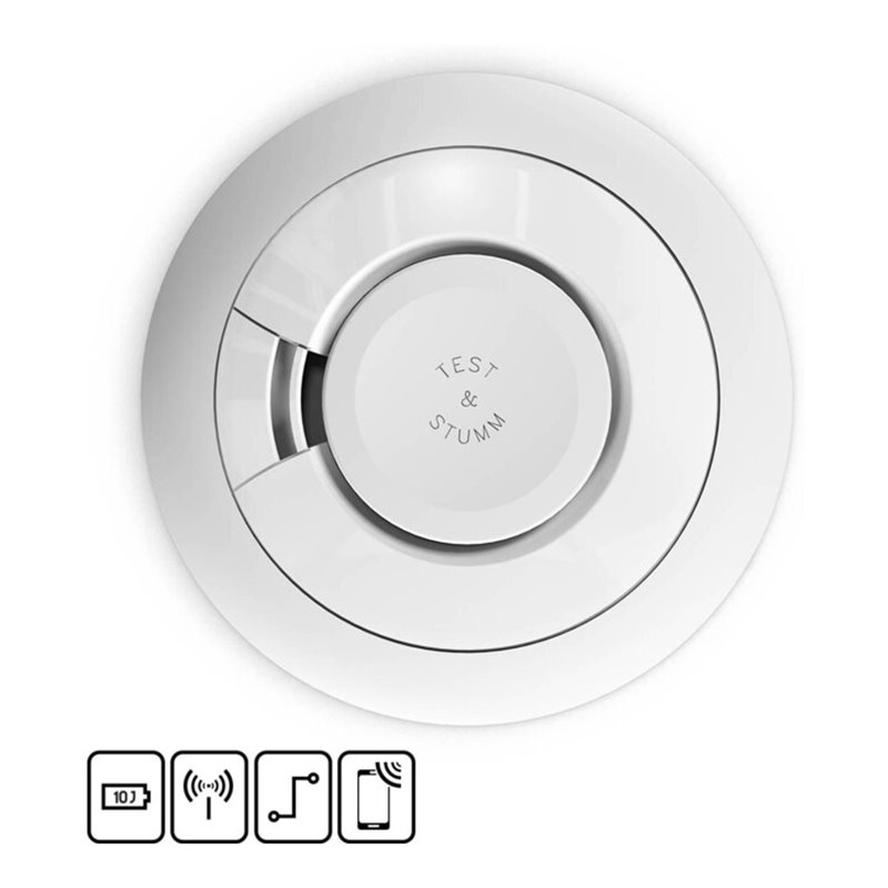 Ei Electronics Rauchwarnmelder m.APP Abfrage +Batt. Ei650iC-3XD