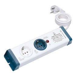 Bachmann Überlastsch.-Steckd.leiste 2-fach, 16A 924.164