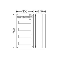 Hensel Automatengehäuse 600 x 300 170 Mi 1448