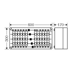 Hensel NZ-Gehäuse 12x3x63A,D02,E18 Mi 3435