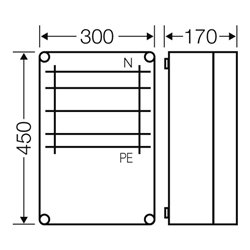 Hensel Sammelschienengehäuse Mi 6352