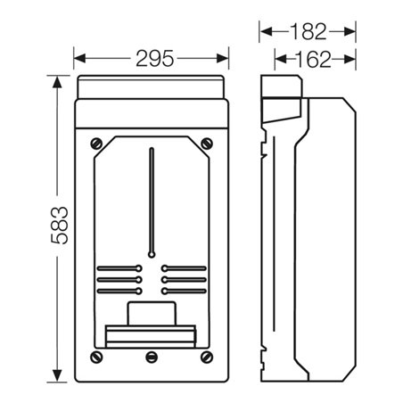 Hensel Leergehäuse 295x583x182mm KV 9339