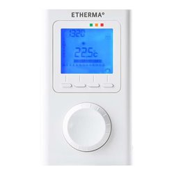 Etherma Funk-Raumthermostat mit Uhr, LCD-Anzeige ET-14A