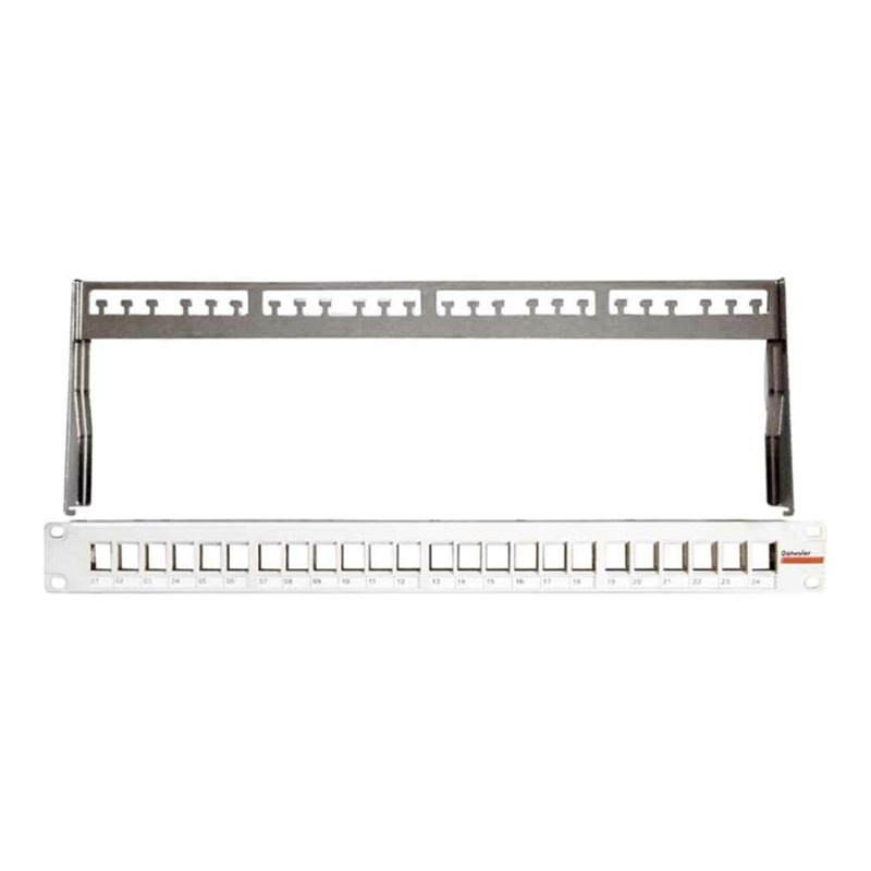 Dätwyler IT Infra PatchPanel KS 19Zoll leer f.24Module grRAL7035 418020