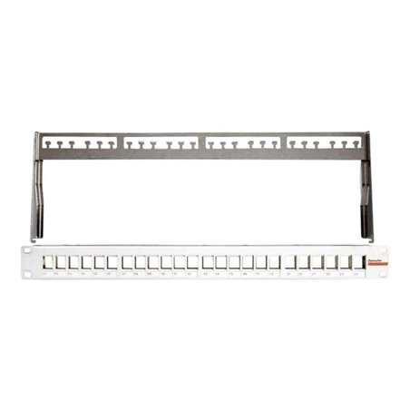 Dätwyler IT Infra PatchPanel KS 19Zoll leer f.24Module grRAL7035 418020