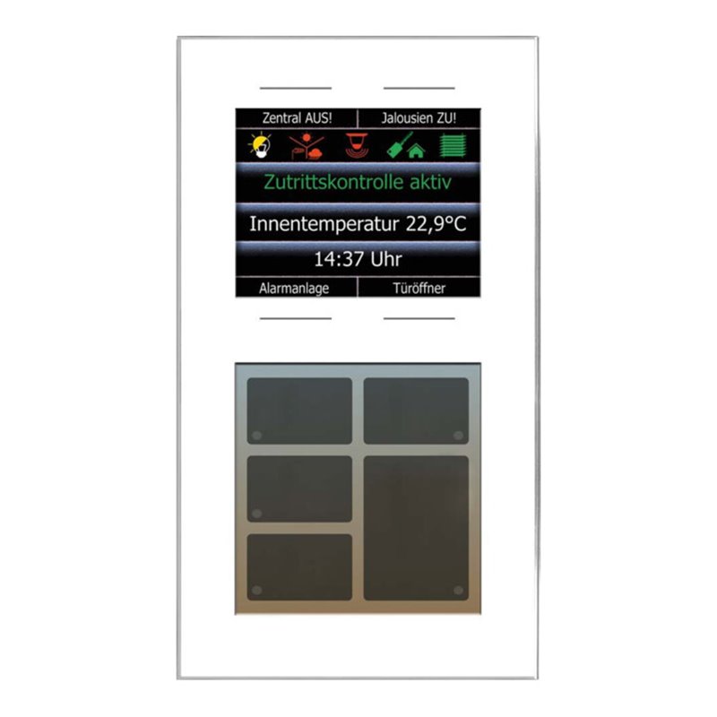 Issendorff Glas-Tastenfeld ws 10Ta.6LED 2,8Disp LCN - GT10DW