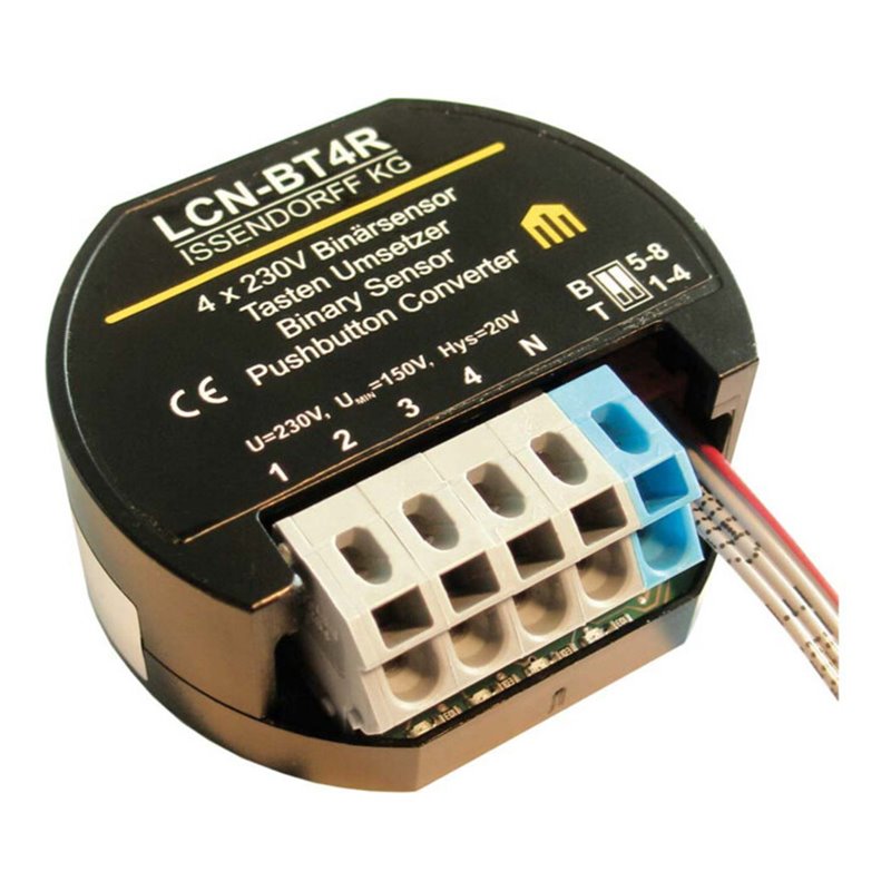 Issendorff Tastenumsetzer/Binäreing. 4x 230V, UP-Dose LCN - BT4R