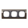 Gira Abdeckrahmen 3fach klar braun 0213768