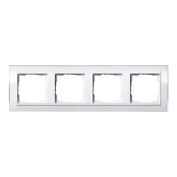 Gira Abdeckrahmen 4fach klar weiß 0214723